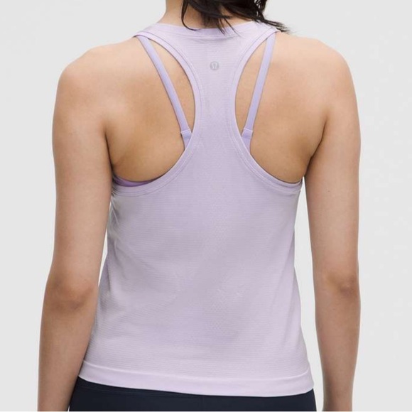 lululemon athletica Tops - Lululemon Swiftly Tech Racerback Tank Top 2.0 Waist Length Lavender Frost Size 0